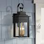 1_Franklin Iron Bransford 19" Black-Brass Outdoor Lantern Wall Light