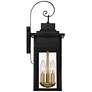 7_Franklin Iron Bransford 19" Black-Brass Outdoor Lantern Wall Light more views