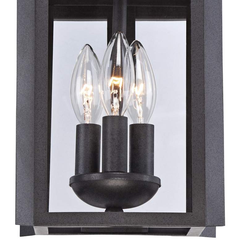 Image 3 Franklin Iron Bransford 19" Black-Gray Outdoor Lantern Wall Light more views