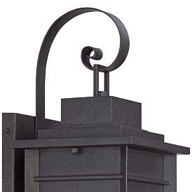 Image4 of Franklin Iron Bransford 19" Black-Gray Outdoor Lantern Wall Light more views