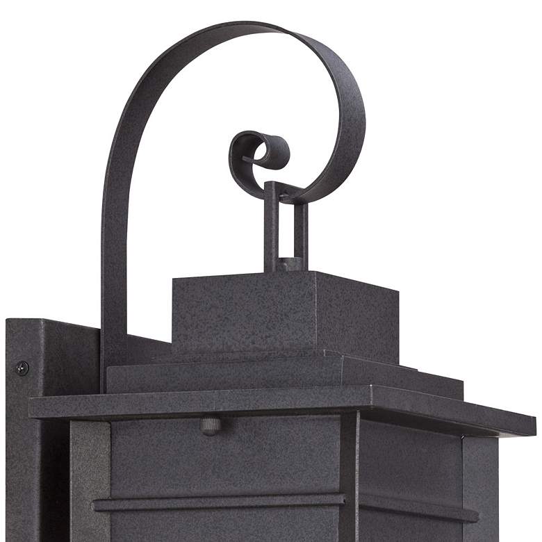 Image 4 Franklin Iron Bransford 19 inch Black-Gray Outdoor Lantern Wall Light more views