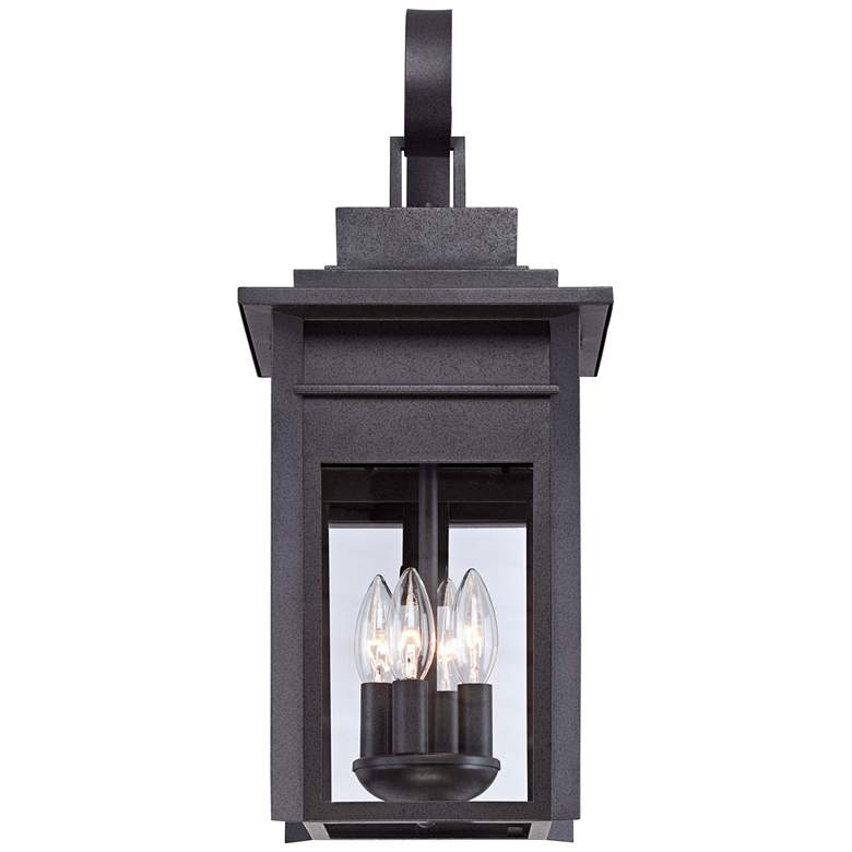 Image 3 Franklin Iron Bransford 21" High Black-Gray Outdoor Wall Light Lantern more views