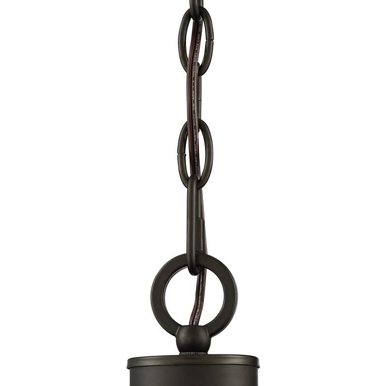 Image 5 Franklin Iron Caleb 23 3/4" Wide Bronze and Glass 5-Light Chandelier more views