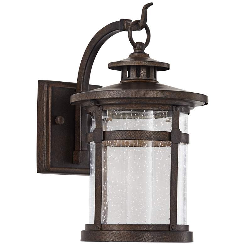 Image 5 Franklin Iron Callaway 11 1/2" Bronze LED Outdoor Lights Set of 2 more views