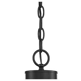 Image4 of Franklin Iron Caroline 46 1/4" Black and Wood 2-Tier Ring Chandelier more views