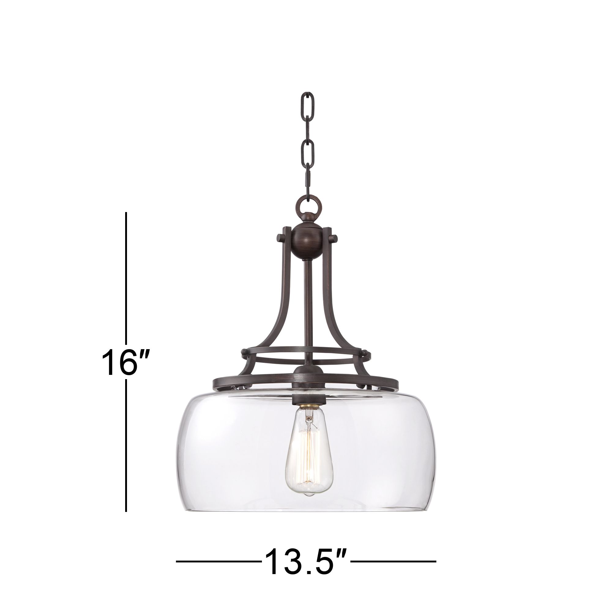 Charleston Bronze Pendant