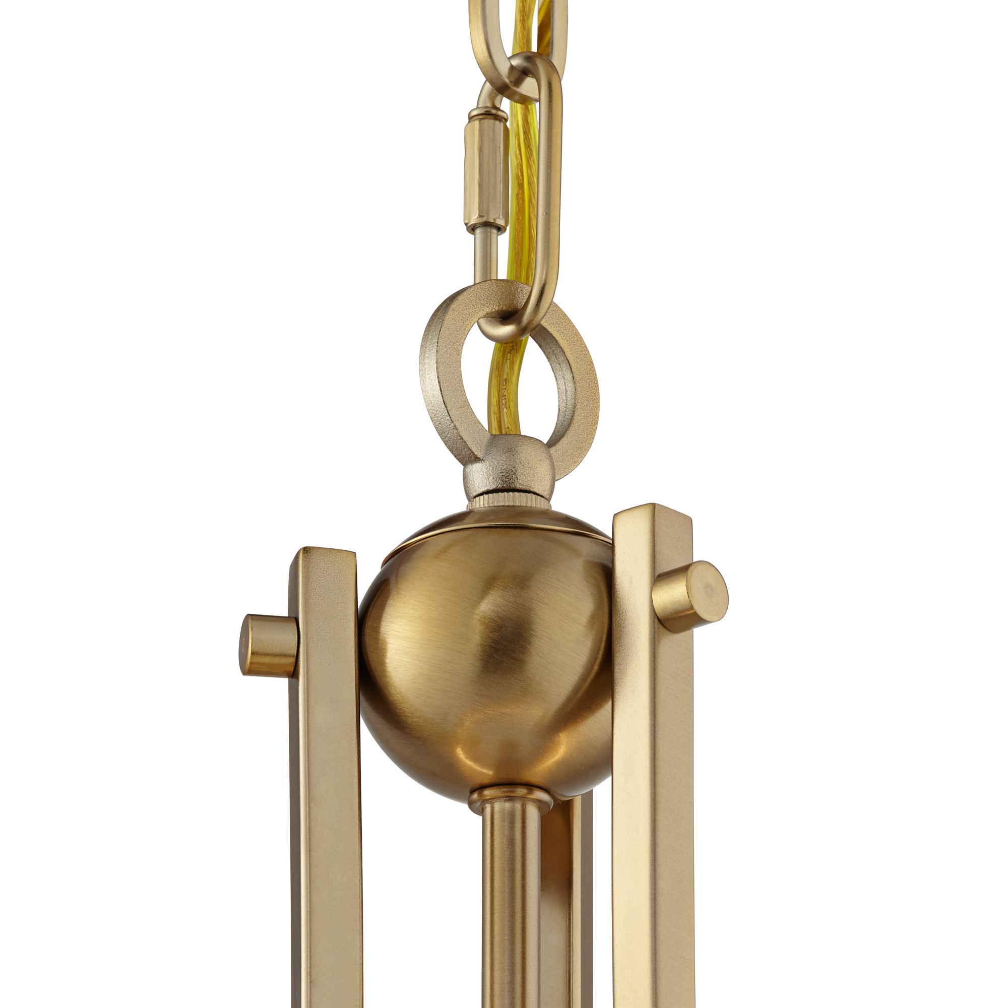 Image 4 Franklin Iron Charleston 13 1/2" Wide Brass LED Pendant Light Set of 2 more views