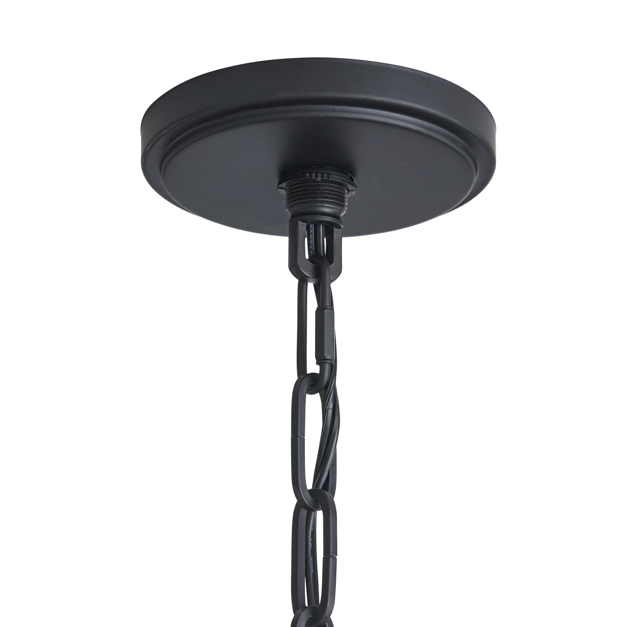Image 5 Franklin Iron Charleston 16" Black Farmhouse 3-Light LED Pendant Light more views