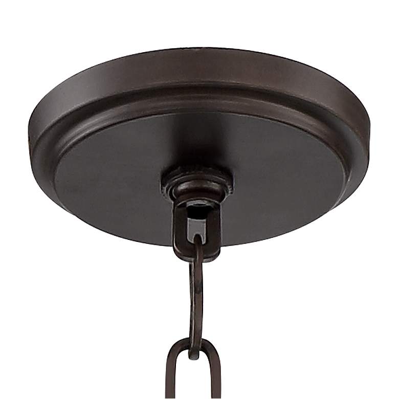 Image 5 Franklin Iron Charleston 16 inch Painted Bronze 3-Light LED Pendant Light more views