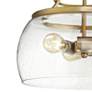 Franklin Iron Charleston 16" Warm Gold 3-Light LED Luxe Pendant Light in scene
