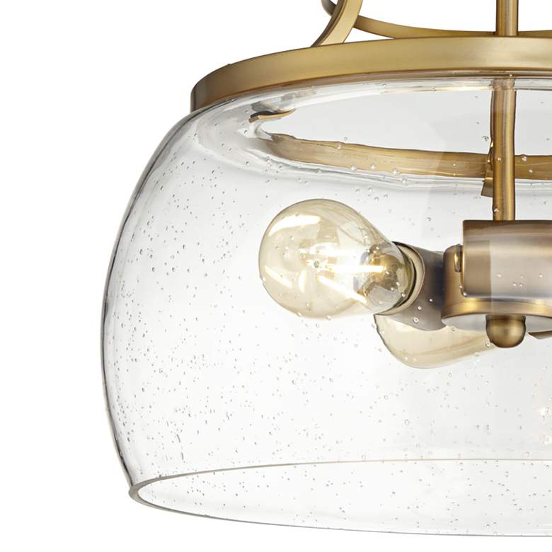 Image 4 Franklin Iron Charleston 16" Warm Gold 3-Light LED Luxe Pendant Light more views