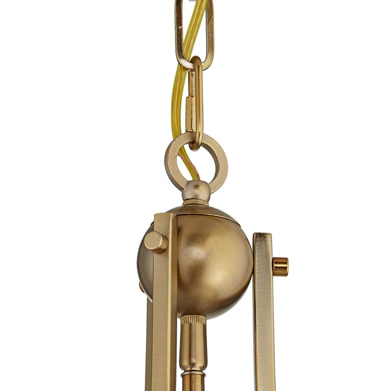 Image 5 Franklin Iron Charleston 16" Warm Gold 3-Light LED Luxe Pendant Light more views