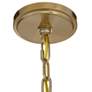 Franklin Iron Charleston 16" Warm Gold 3-Light LED Luxe Pendant Light in scene