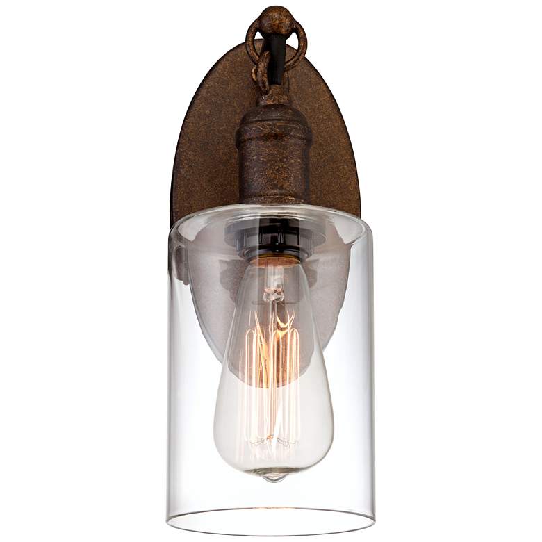 Image 4 Franklin Iron Cloverly 11 3/4" High Bronze LED Wall Sconce Set of 2 more views