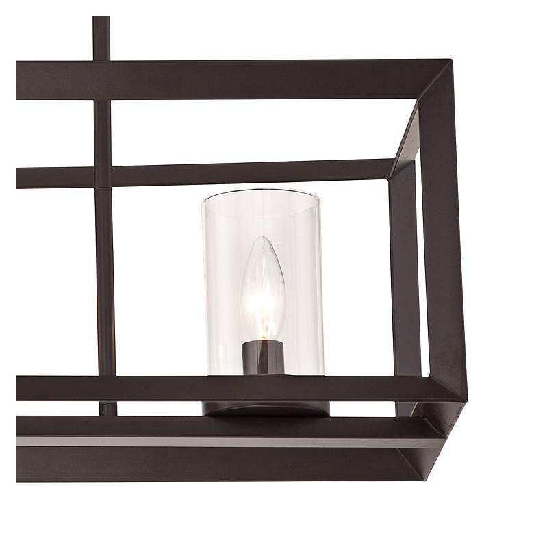 Image 4 Franklin Iron Cove Point 34 1/2" Linear Kitchen Island Chandelier more views