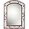 Franklin Iron Eden Park Bronze 25" x 34" Arch Top Wall Mirror