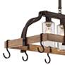 Thumbnail4 of Franklin Iron Eldrige 36 1/2" Wide 4-Light Bronze Pot Rack Chandelier more views