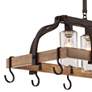 Franklin Iron Eldrige 36 1/2" Wide 4-Light Bronze Pot Rack Chandelier in scene