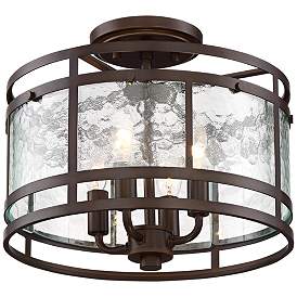 Image2 of Franklin Iron Elwood 13 1/4" Oil-Rubbed Bronze 4-Light Ceiling Light