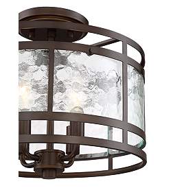 Image3 of Franklin Iron Elwood 13 1/4" Oil-Rubbed Bronze 4-Light Ceiling Light more views