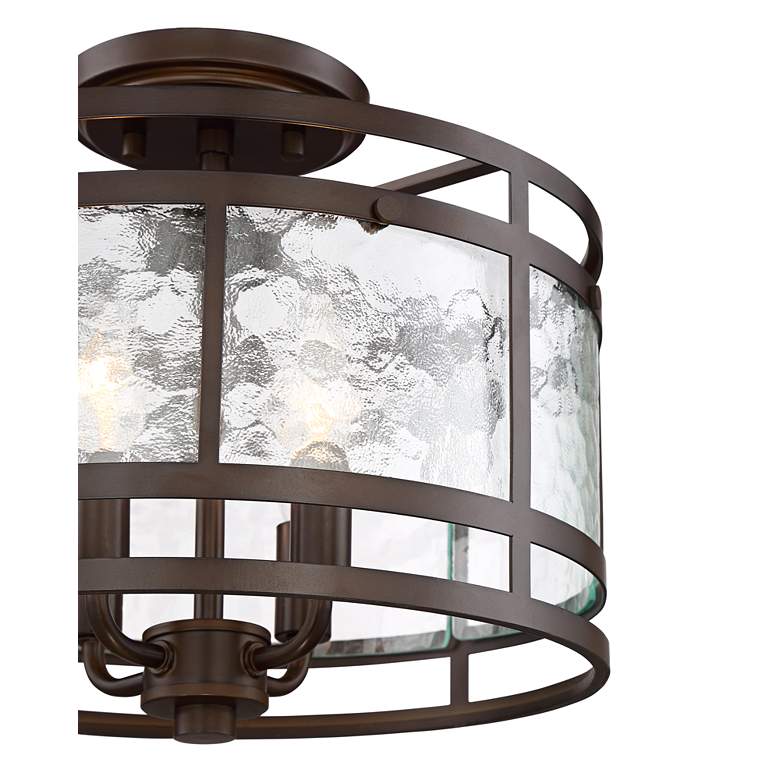 Image 3 Franklin Iron Elwood 13 1/4 inch Oil-Rubbed Bronze 4-Light Ceiling Light more views
