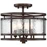 Thumbnail4 of Franklin Iron Elwood 13 1/4" Oil-Rubbed Bronze 4-Light Ceiling Light more views