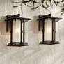Thumbnail1 of Franklin Iron Fallbrook 11 3/4" Bronze Outdoor Wall Lights Set of 2