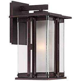Image5 of Franklin Iron Fallbrook 11 3/4" Bronze Outdoor Wall Lights Set of 2 more views