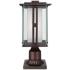 Franklin Iron Fallbrook 15 3/4" Bronze Post Light with Pier Mount