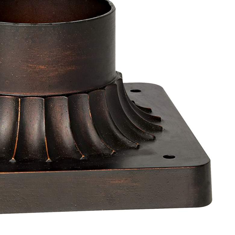 Image 2 Franklin Iron Fallbrook 15 3/4" Bronze Post Light with Pier Mount more views