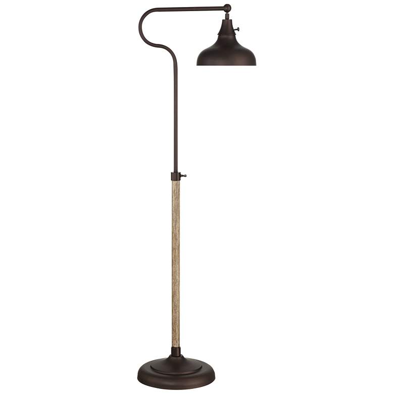 Image 2 Franklin Iron Ferris Adjustable Bronze Pharmacy Floor Lamp with USB Dimmer