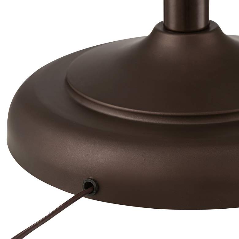 Image 6 Franklin Iron Ferris Adjustable Bronze Pharmacy Floor Lamp with USB Dimmer more views