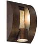 Franklin Iron Framed Slate 12" High Bronze 3-Light Outdoor Wall Light in scene