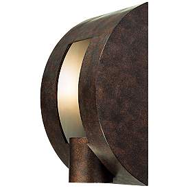 Image5 of Franklin Iron Framed Slate 12" High Bronze 3-Light Outdoor Wall Light more views