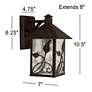6_Franklin Iron French Garden 10 1/2" Bronze Outdoor Wall Light Set of 2 more views