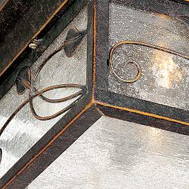Image4 of Franklin Iron French Garden 11" Bronze Indoor-Outdoor Ceiling Light more views