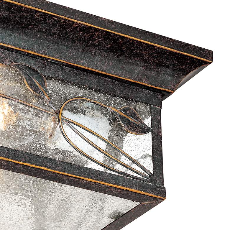 Image 5 Franklin Iron French Garden 11" Bronze Indoor-Outdoor Ceiling Light more views