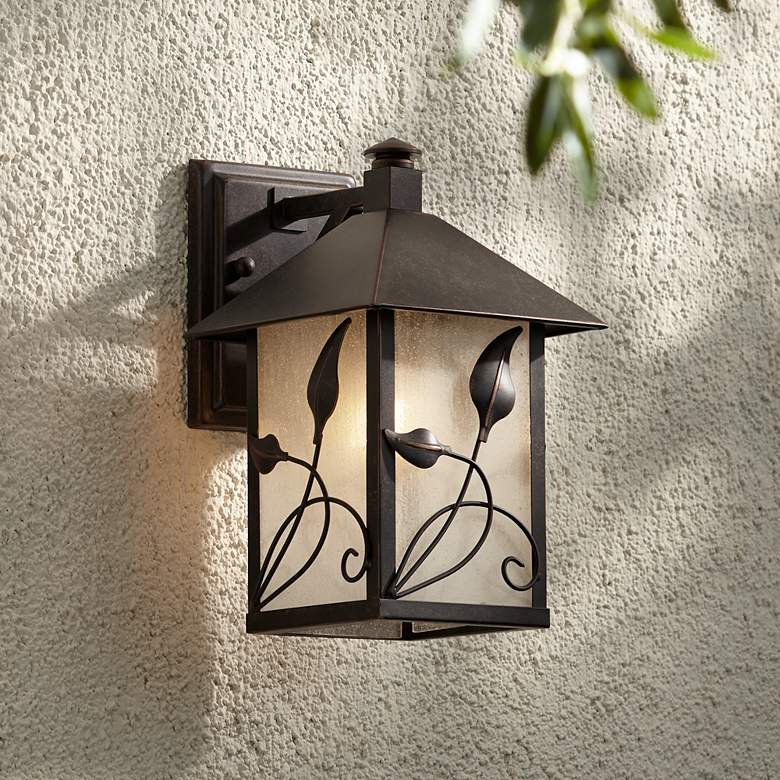 Image 3 Franklin Iron French Garden 12 1/2 inch Bronze Outdoor Wall Light Set of 2 more views