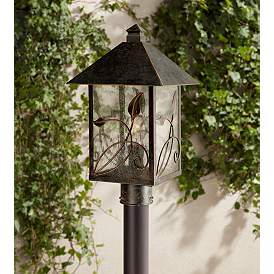 Image2 of Franklin Iron French Garden 17" Glass and Bronze Outdoor Post Light
