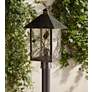 Franklin Iron French Garden 17" Glass and Bronze Outdoor Post Light in scene