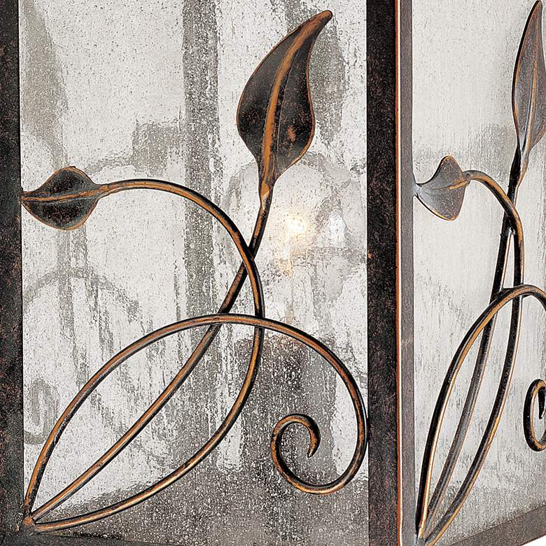 Image 5 Franklin Iron French Garden 17" Glass and Bronze Outdoor Post Light more views