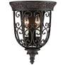 Franklin Iron French Scroll 14 1/4" Rubbed Bronze Wall Sconces Set