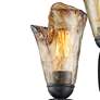 Franklin Iron Gardena 65 1/2" Amber Glass 3-Light Tree Floor Lamp