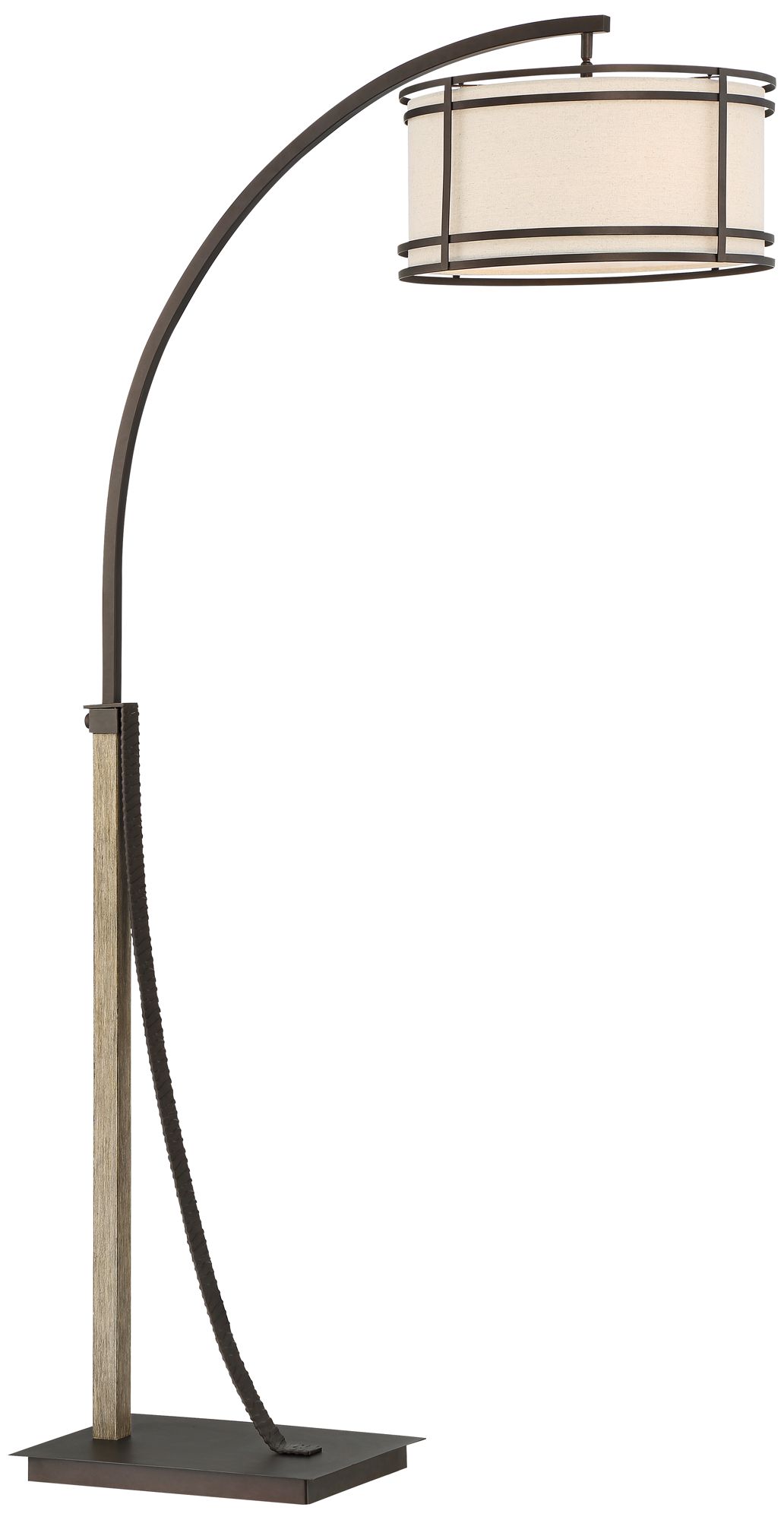 Watch A Video About the Gentry Oil-Rubbed Bronze 2 Light Downbridge Arc Floor Lamp