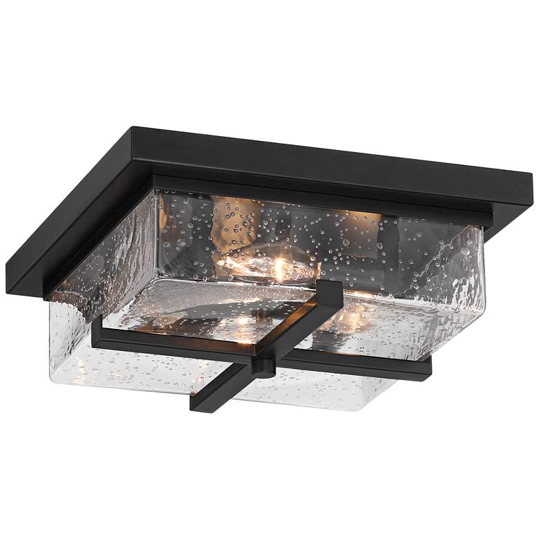 Image 2 Franklin Iron Grambling 11 3/4" Rustic Black 4-Light Ceiling Light