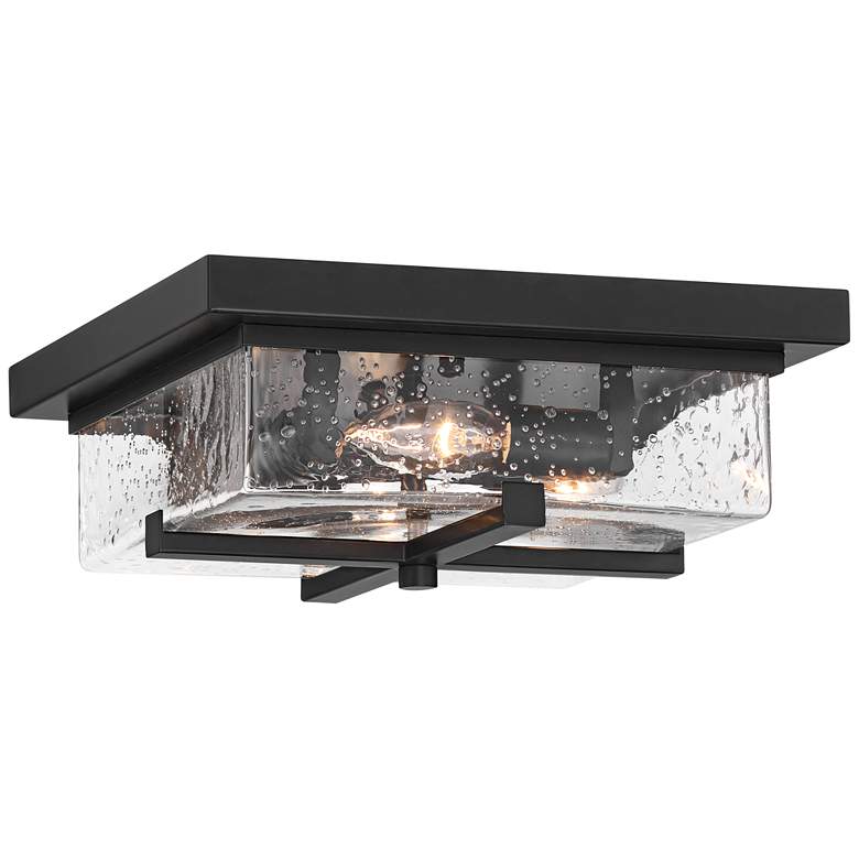 Image 5 Franklin Iron Grambling 11 3/4" Rustic Black 4-Light Ceiling Light more views