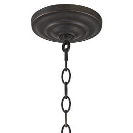 Image4 of Franklin Iron Heritage 29 3/4" Bronze Linear Kitchen Island Chandelier more views