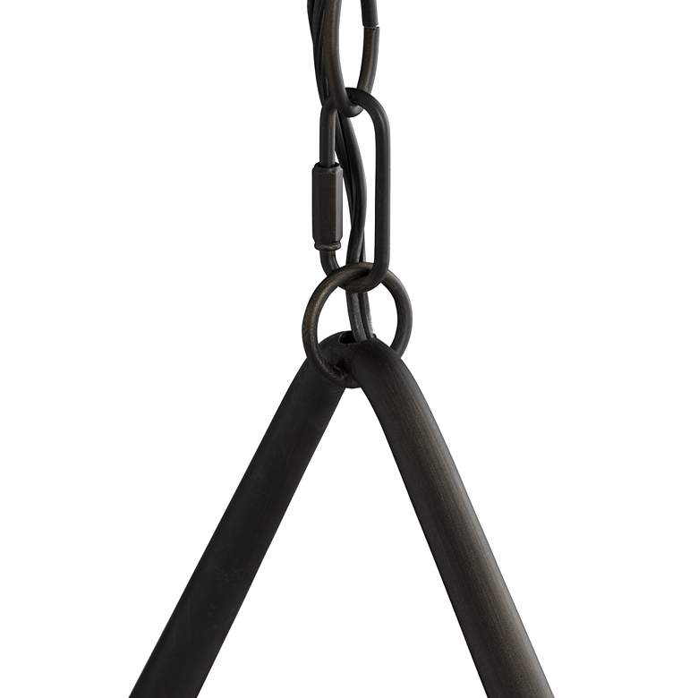 Image 5 Franklin Iron Heritage 29 3/4" Bronze Linear Kitchen Island Chandelier more views