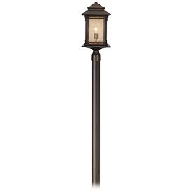 Image1 of Franklin Iron Hickory Point 104" High Bronze Direct Burial Post Light