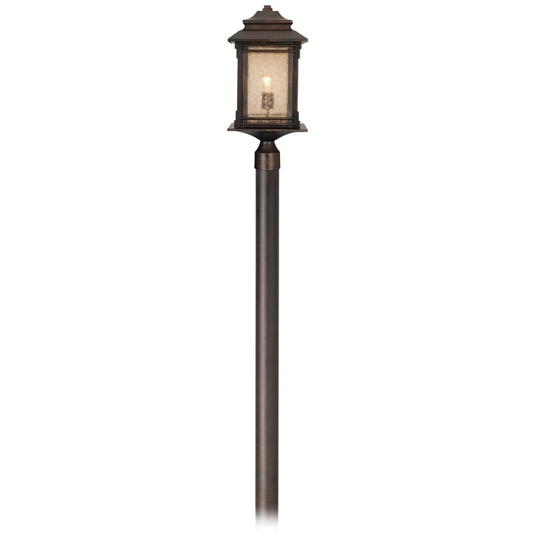 Image 1 Franklin Iron Hickory Point 104" High Bronze Direct Burial Post Light